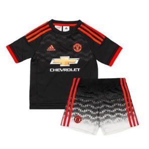 Mini-kit Bébé Manchester United ref AC 1469 noir orange Adidas